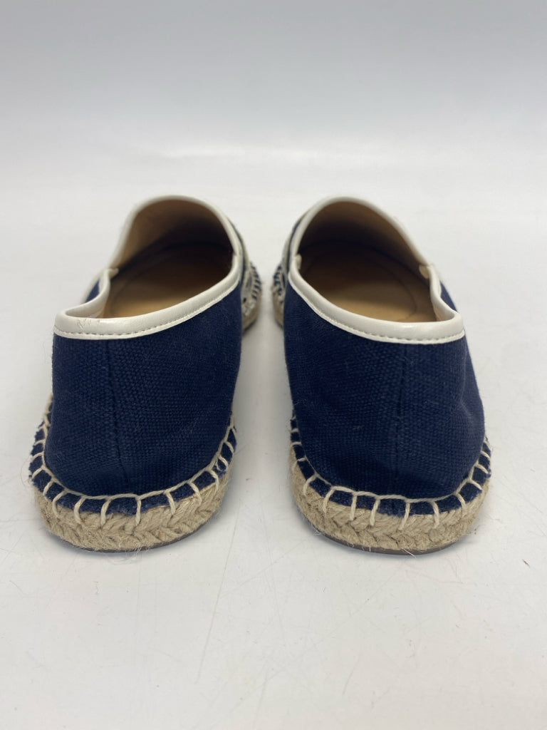Talbots  Size 6.5 Dark Navy White Flats