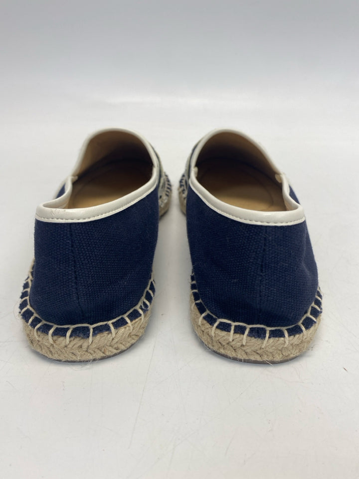 Talbots  Size 6.5 Dark Navy White Flats