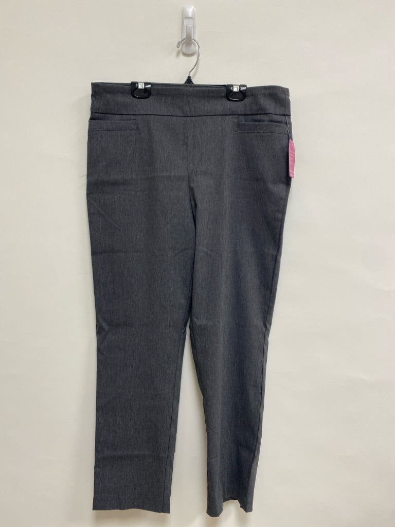 NWT Kim Rogers Size 12P Dark Gray Pull-on Petite Pants