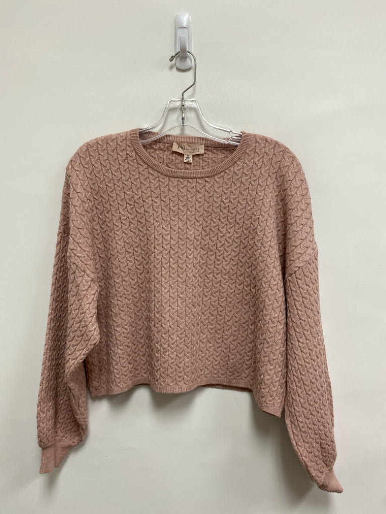 philosophy Size S Dusty Pink Cable Knit Ladies Sweater