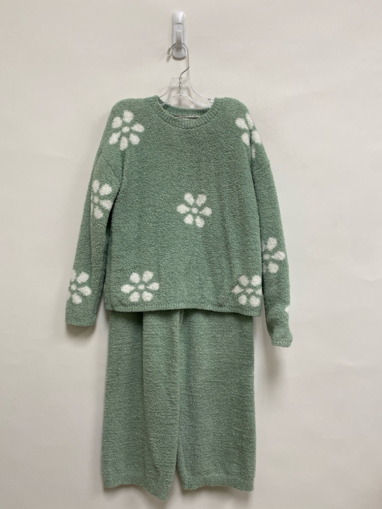 Cupcakes/Cashmere SIZE 11/12 Seafoam/Wht Flowers Girl&