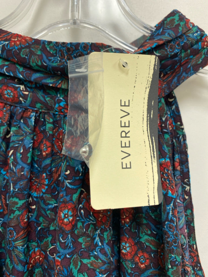 NWT Size XL Red/Blue Green Floral Sleeveless Ladies Top