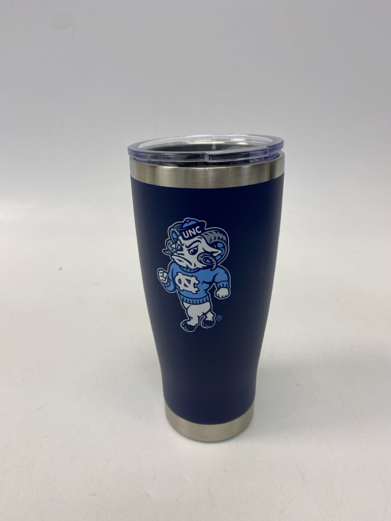 Dark Blue White UNC Tumbler