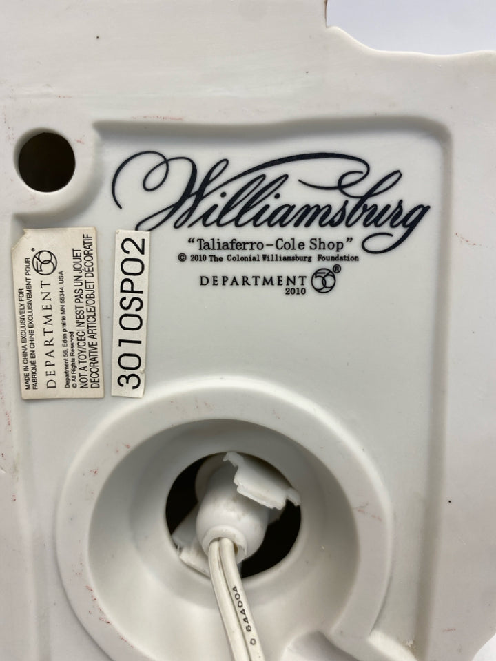 Dept. 56 White Brown Williamsburg Christmas