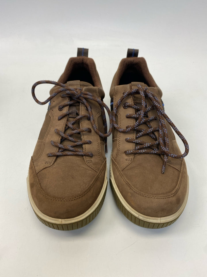 Ecco Size 42 Dark Brown Lace-Up Men&