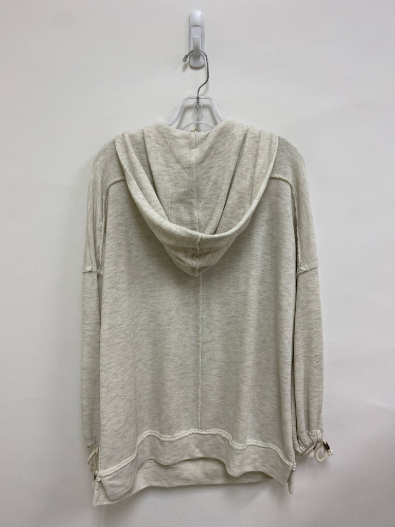Easel Size M Oatmeal Hooded Ladies Sweatshirt