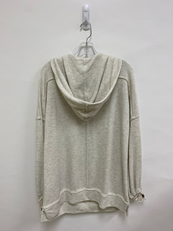 Easel Size M Oatmeal Hooded Ladies Sweatshirt