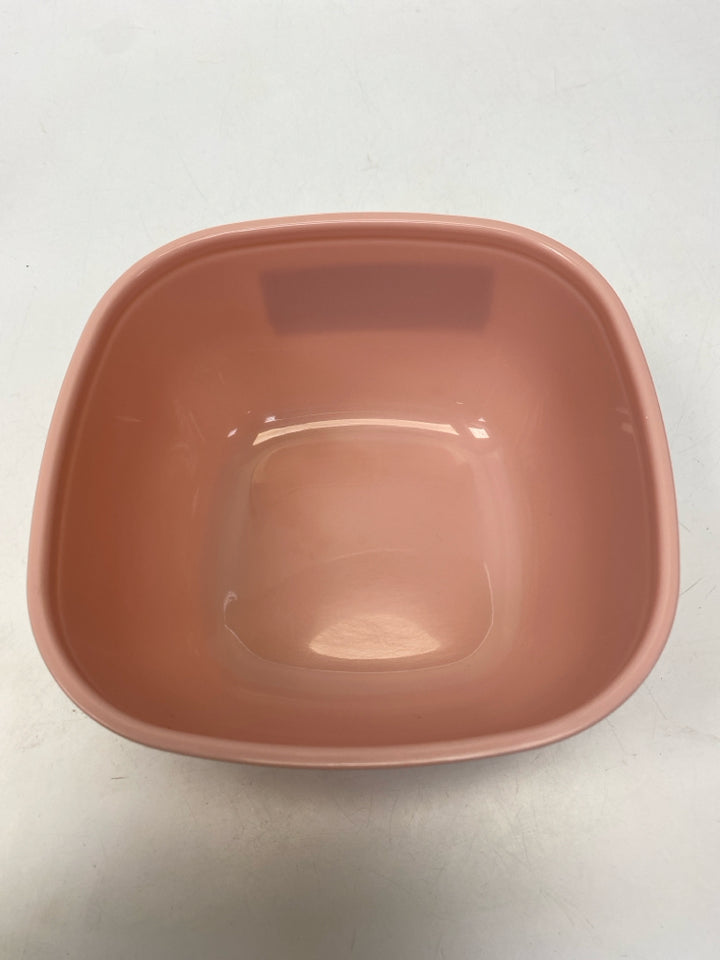 Gray White/Pink Marbled Storage Container