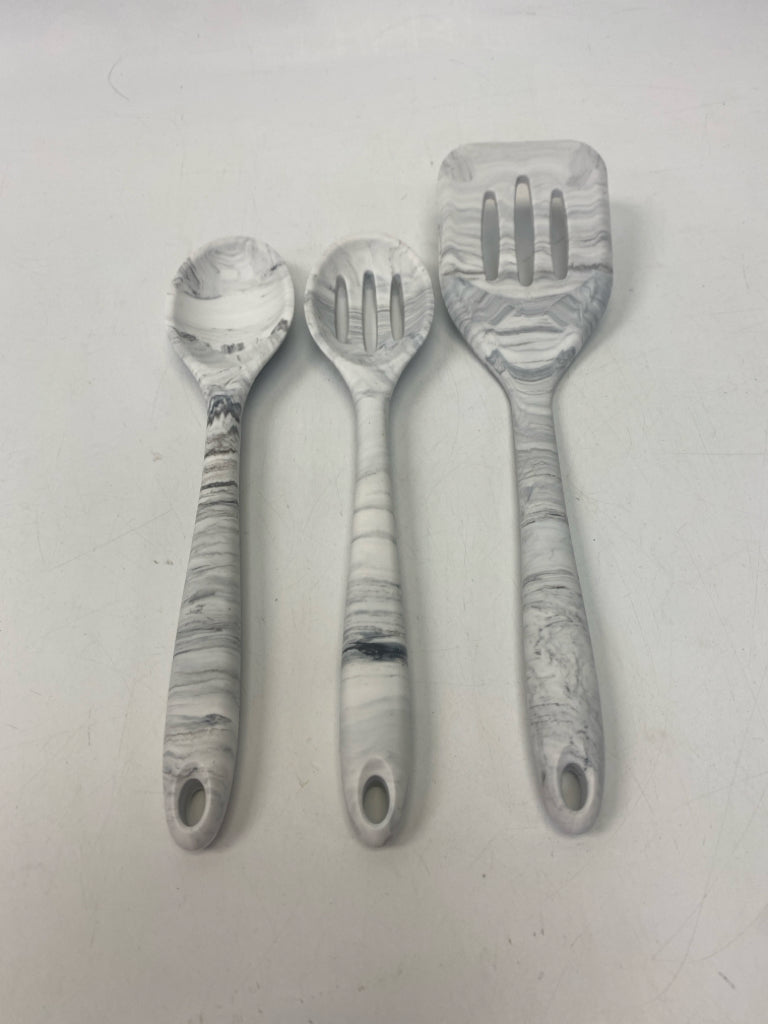 White Gray Marbled Silicone Misc. Kitchen