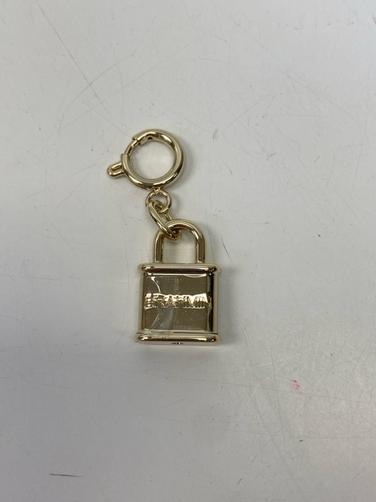 NEW Brahmin Gold 1982 Padlock Purse Charm