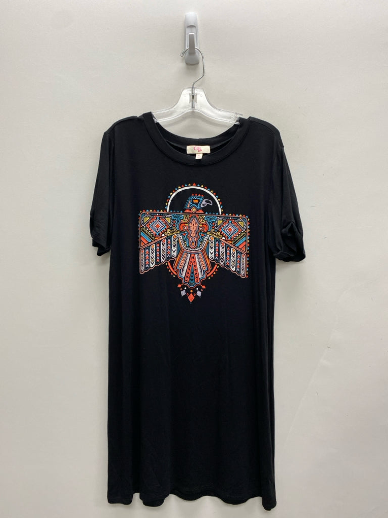 SIZE XL Black Coral/White Southwestern Girl&
