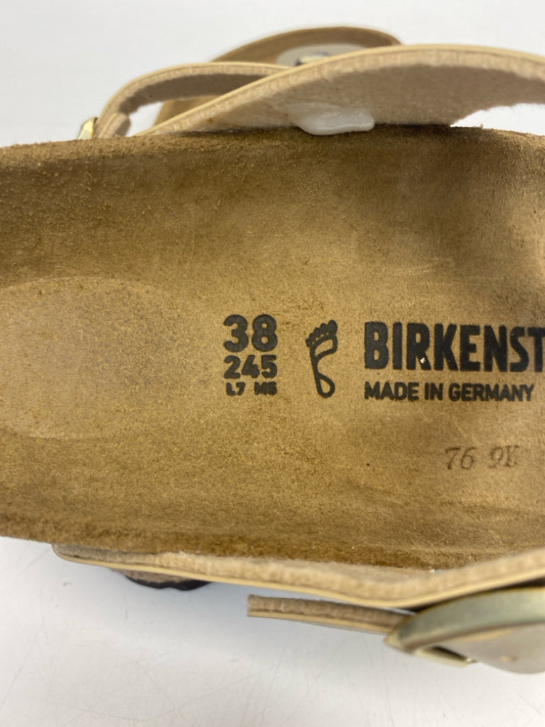 NWT Birkenstock  Size 7 Gold Sandals