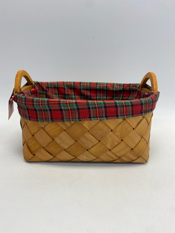 NWT Brown Red/Green Plaid Christmas