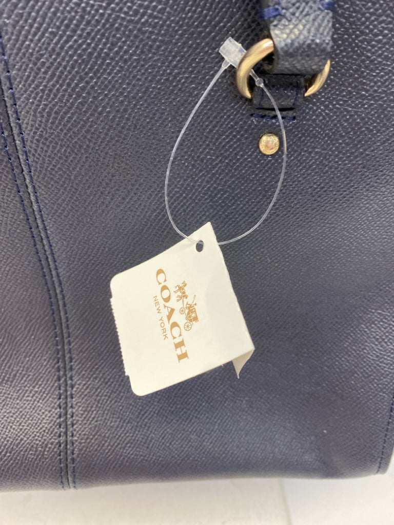 NWT Coach Navy Stanton Carryall Handbag 37147