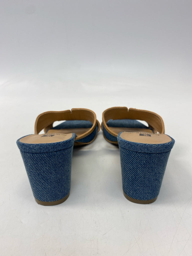 White Mountain  Size 8.5 Blue Tan Sandals