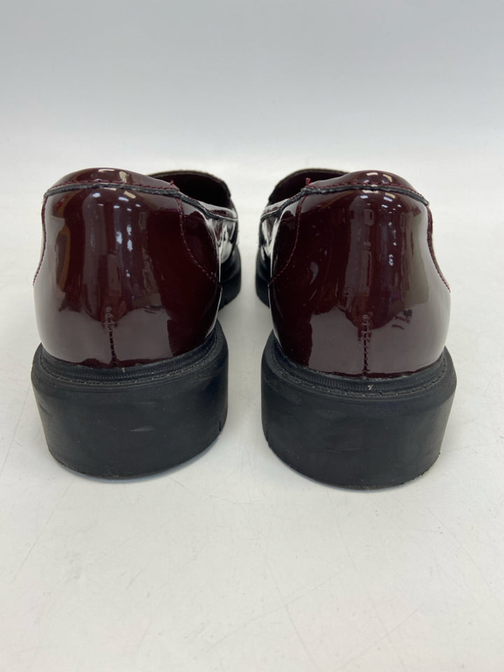 Clarks US Shoe Size 10 Burgundy Patent Flats