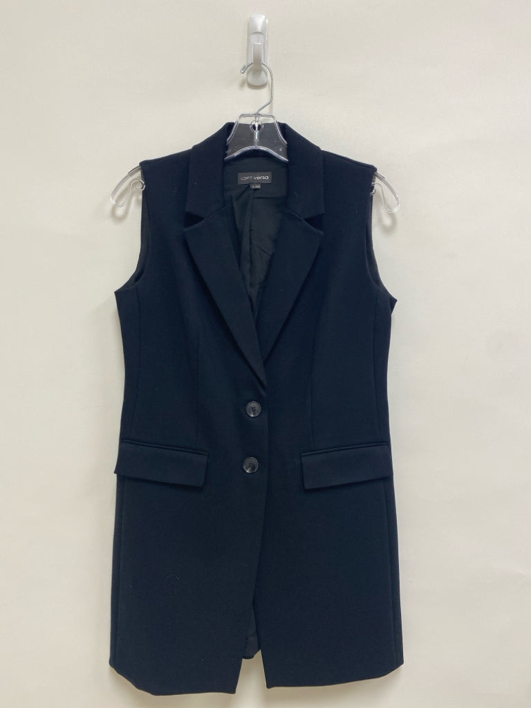 LOFT Size XS Black Button Up Ladies Vest