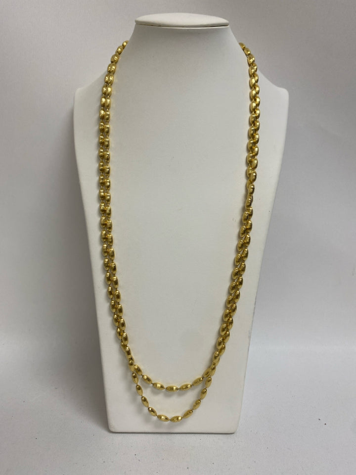 Gold Color Beaded Necklace