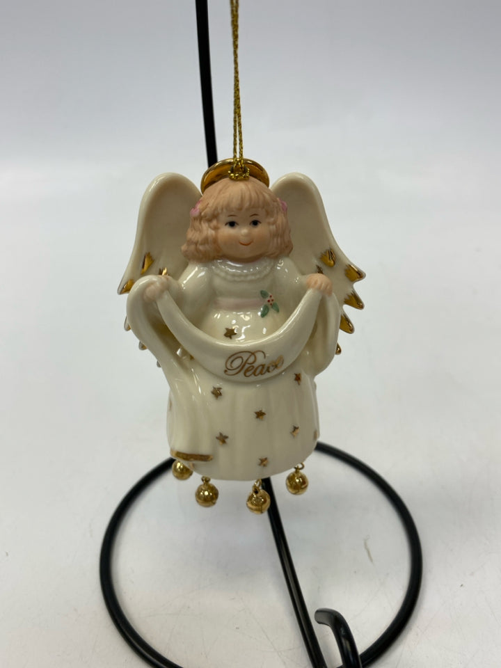 Lenox Ornament Angel "Ringing in the Peace"