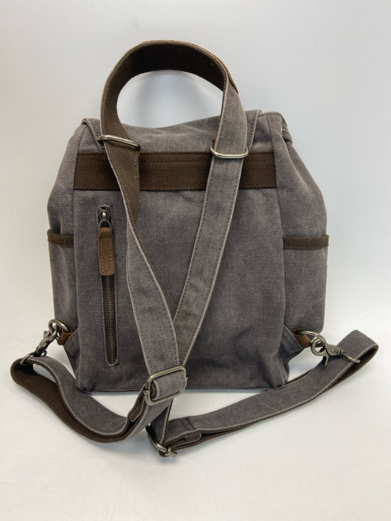 Da Van Dark Gray Canvas Backpack