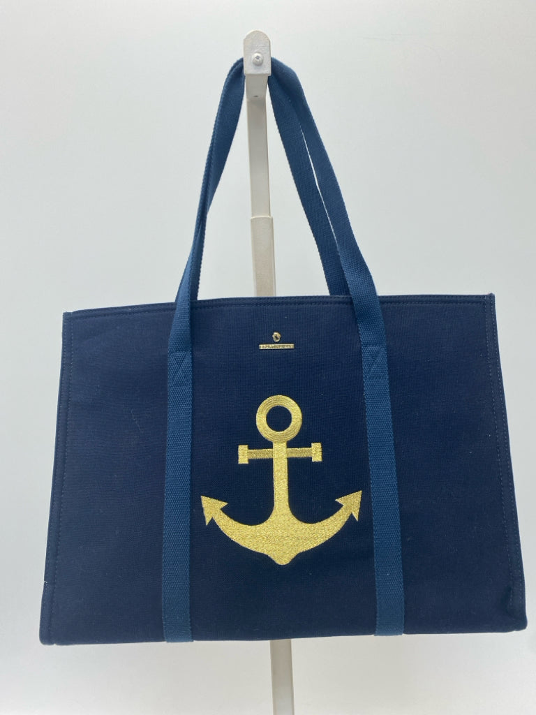 Spartina Dark Navy Gold Tote Bag