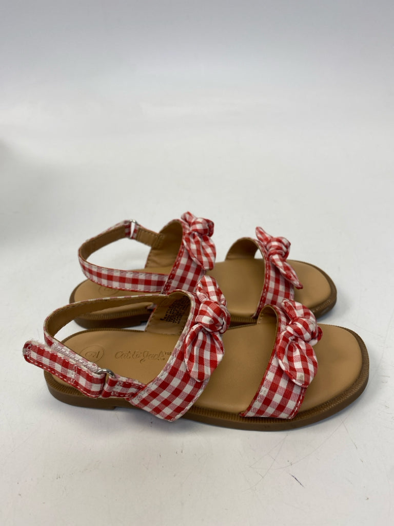 Cat &amp; Jack SIZE 9 Red White Checkered Girl&