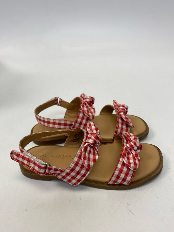 Cat &amp; Jack SIZE 9 Red White Checkered Girl&