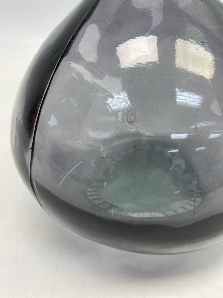 Gray Glass Vase