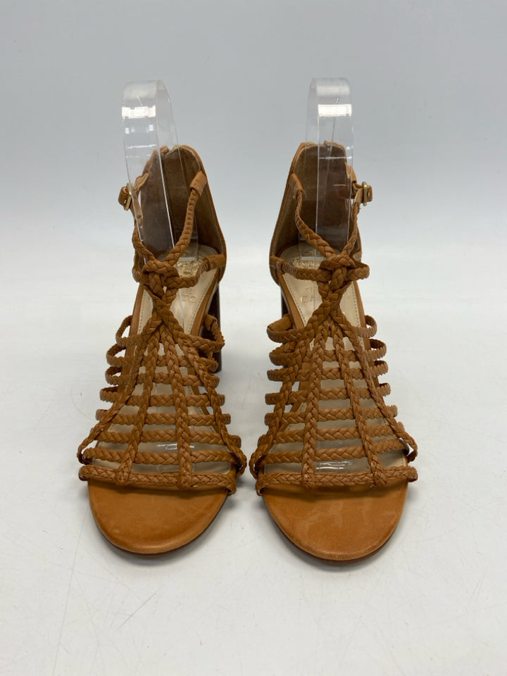 NWOT VINCE CAMUTO  Size 6 Brown Braided Sandals