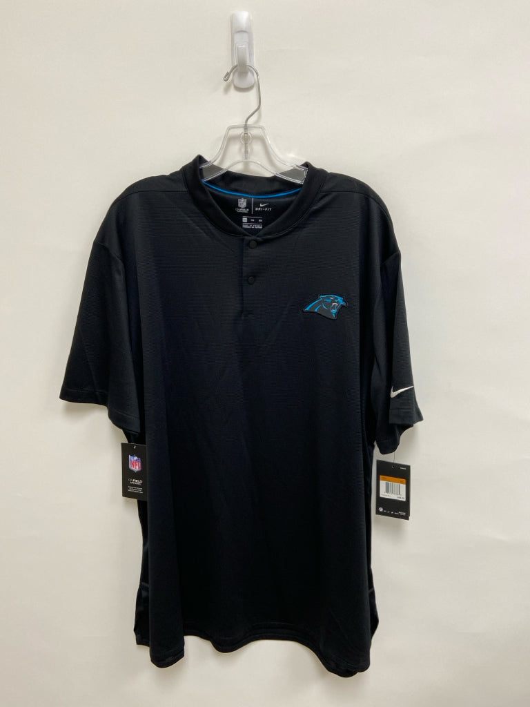 NWT Nike Size XXL Black Blue Carolina Panthers Men&
