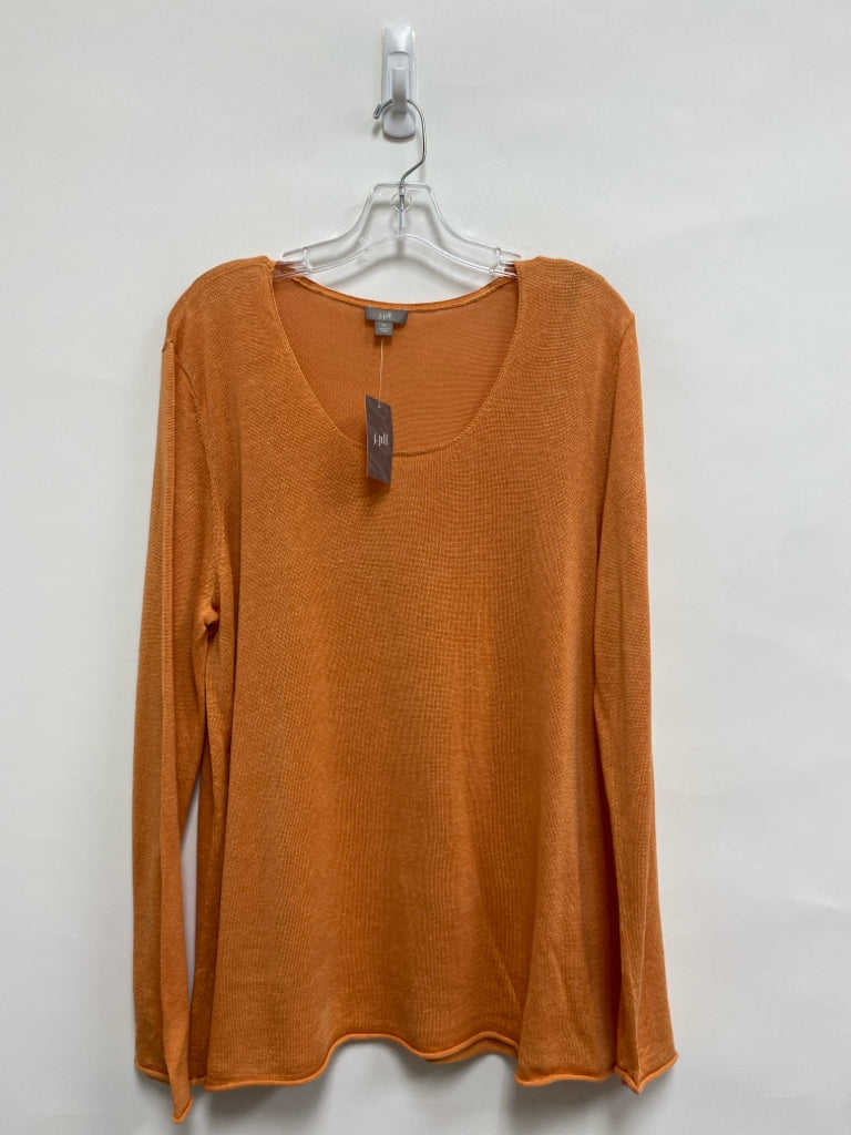 NWT J Jill Size XL Apricot Linen Blend Ladies Sweater