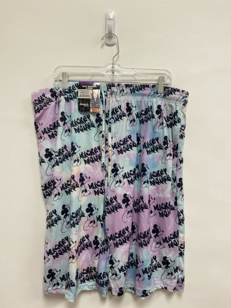 NWT Disney Size 2X Blue Purple/Black Mickey Mouse Men&