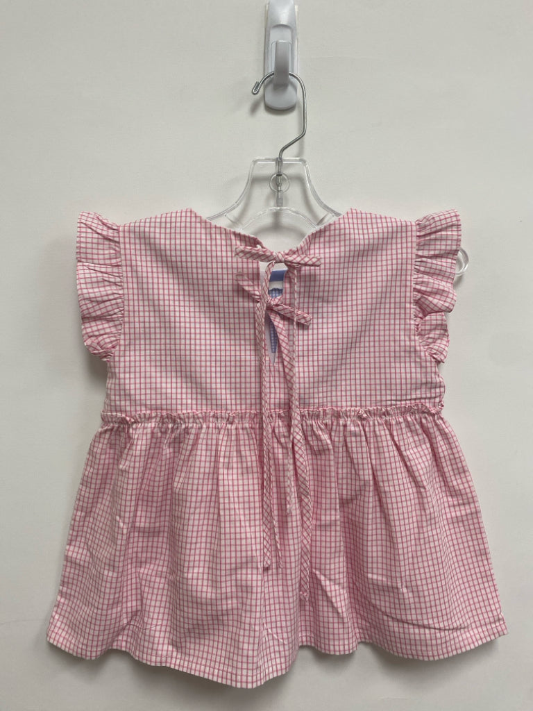 NWT Bella Bliss SIZE 6 Pink White Squares Girl&