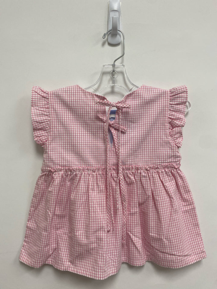 NWT Bella Bliss SIZE 6 Pink White Squares Girl&