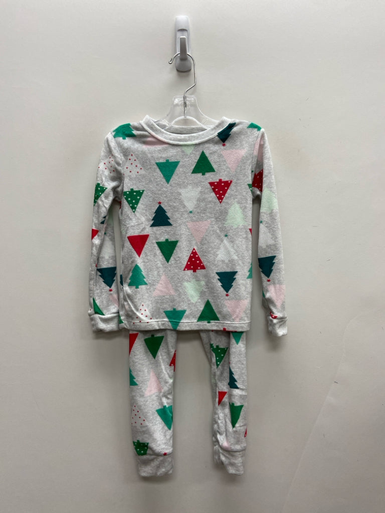 wonder nation SIZE 5T Gray Red/Green Tree(s) Velour Girl&