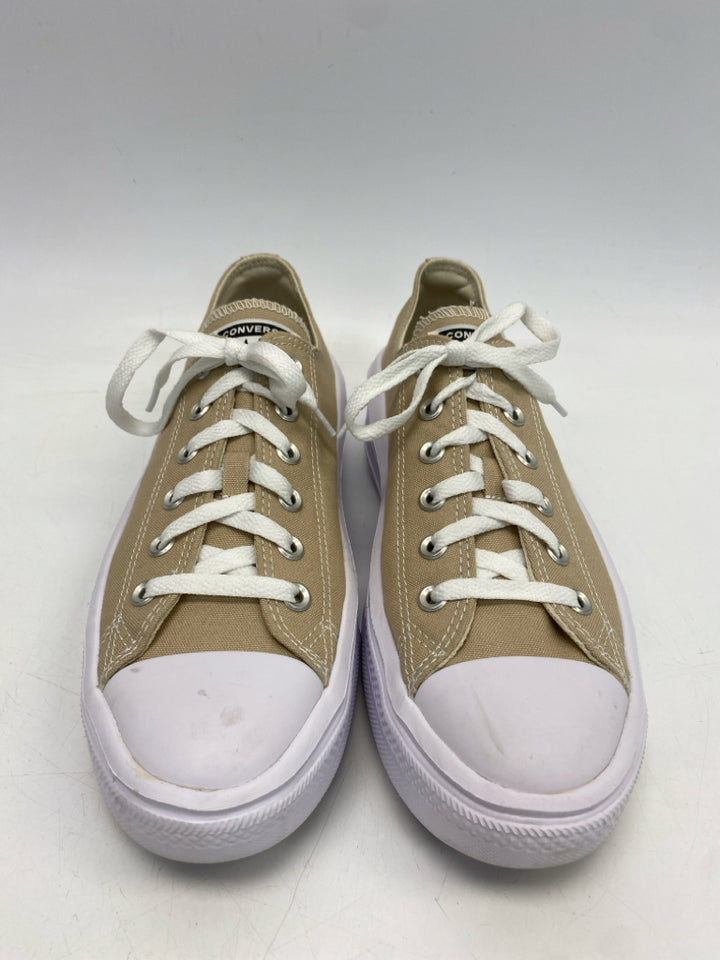 Converse  Size 10.5 Tan White Lace-up Sneakers