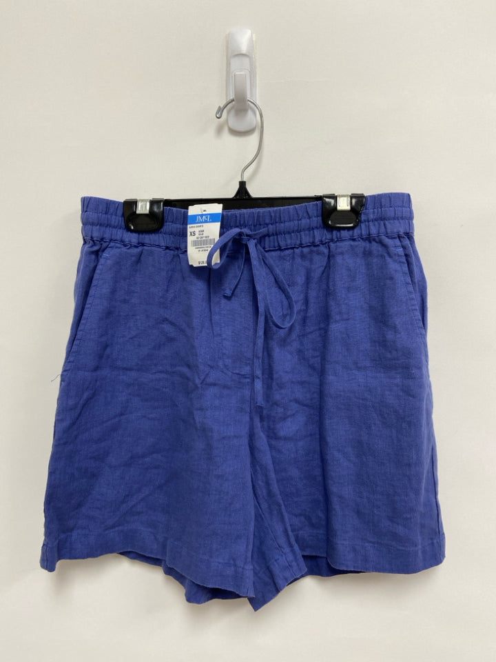 NWT J McLaughlin Size XS Blue Pull-on Linen Ladies Shorts