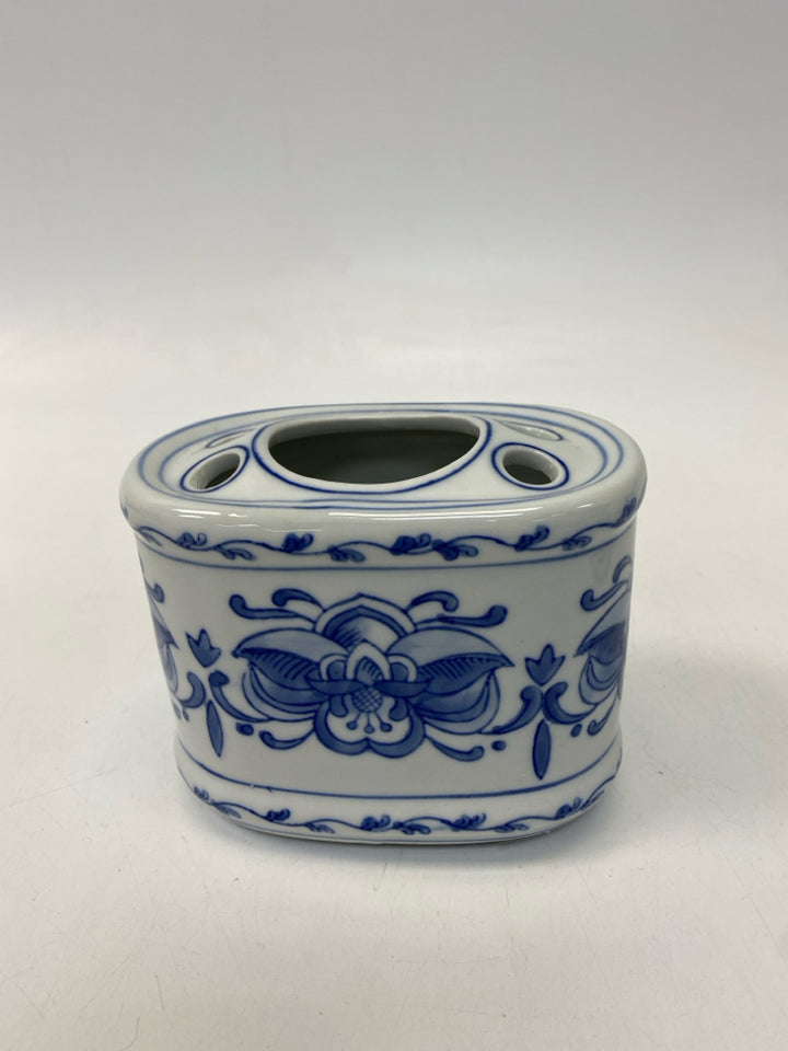 Blue/White Print Ceramic Misc. Bath Item