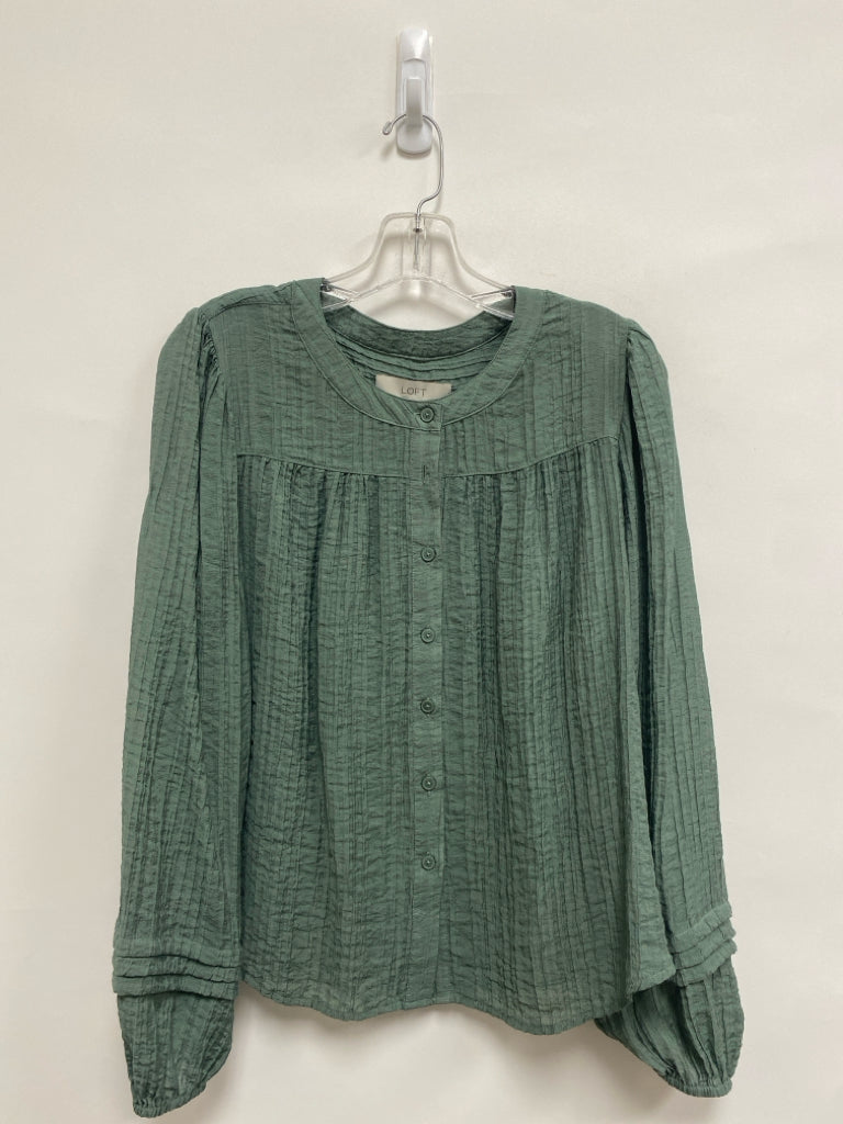 LOFT Size M Dusty Green Ladies Top