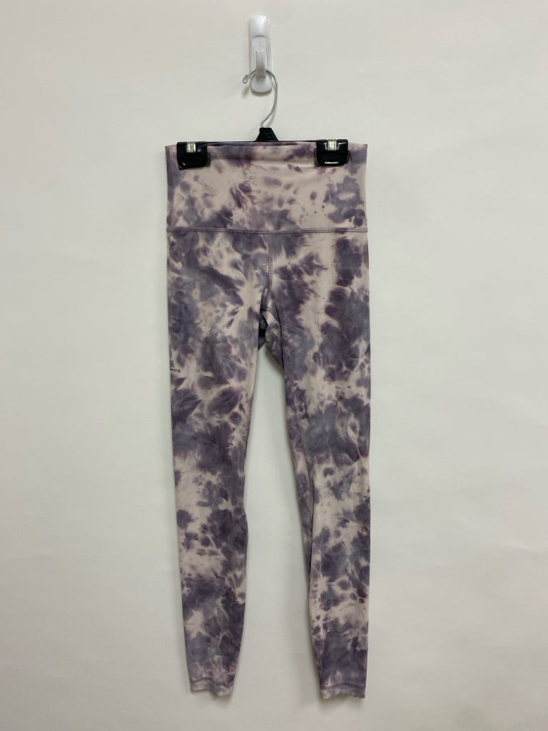 Lululemon Size 4 Purple Pink Tie Dye Athletic Leggings