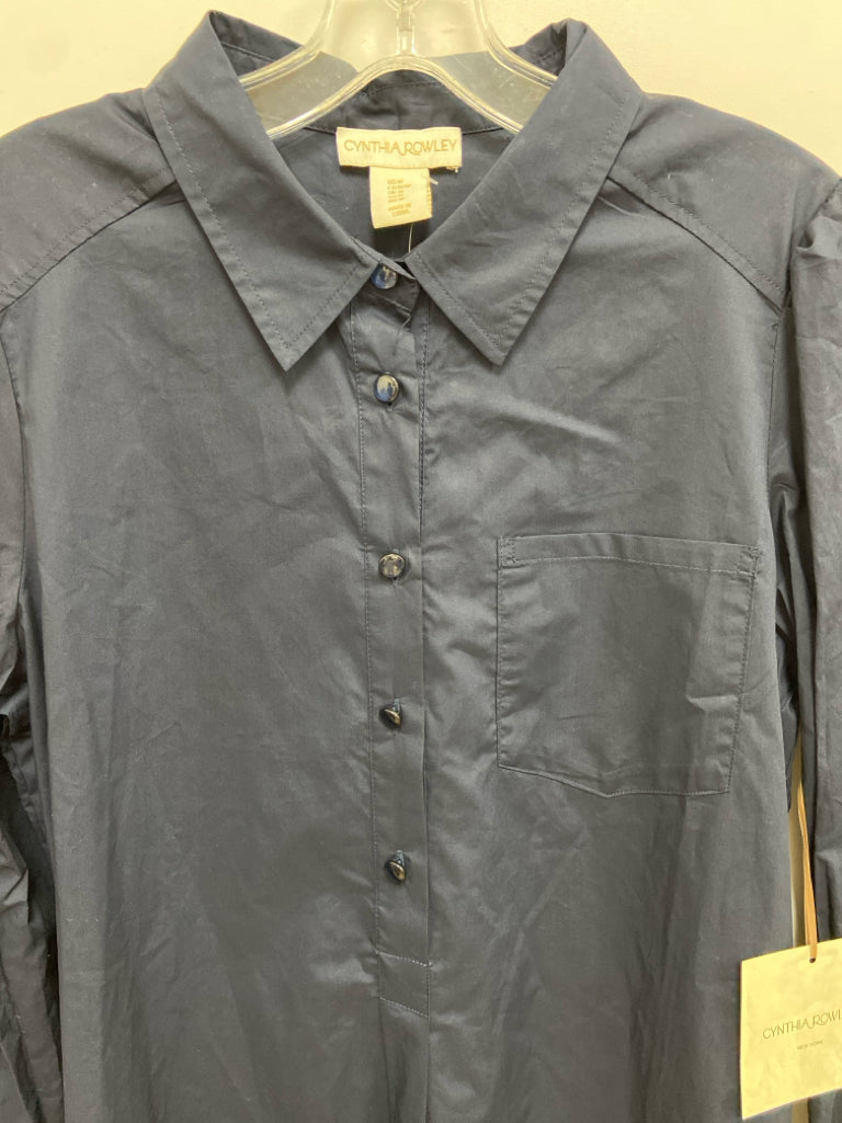 NWT Cynthia Rowley Size M Navy Button Up Ladies Dress