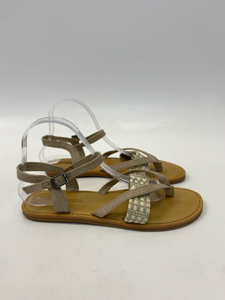 Toms  Size 8.5 Cream Sandals
