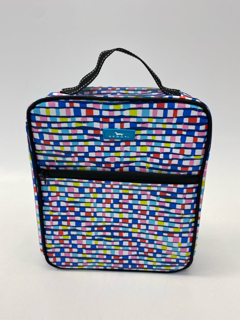 Scout Blue Multi Color Mosaic Lunch Tote