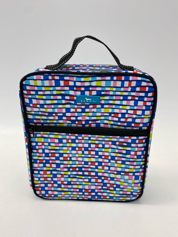 Scout Blue Multi Color Mosaic Lunch Tote