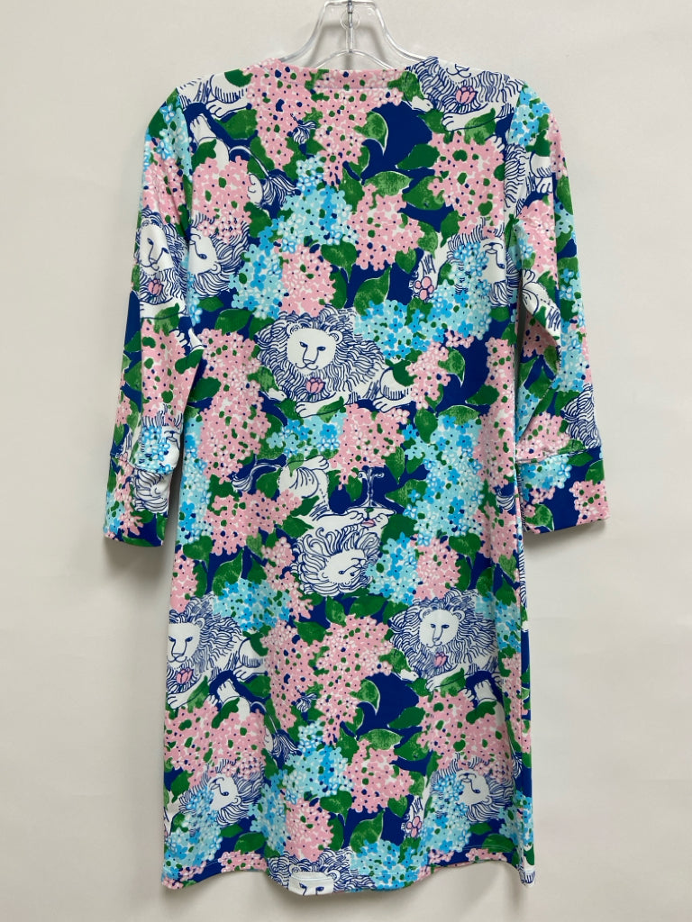 NWT LILLY PULITZER Size XS Pink Blue/Multi Floral Ladies Dress