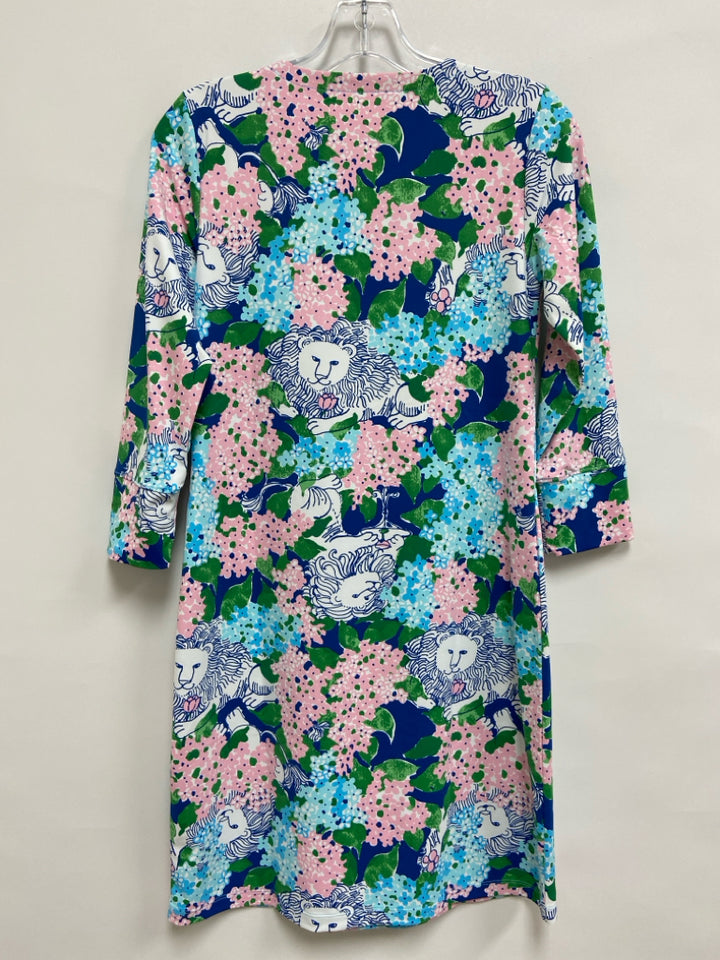 NWT LILLY PULITZER Size XS Pink Blue/Multi Floral Ladies Dress