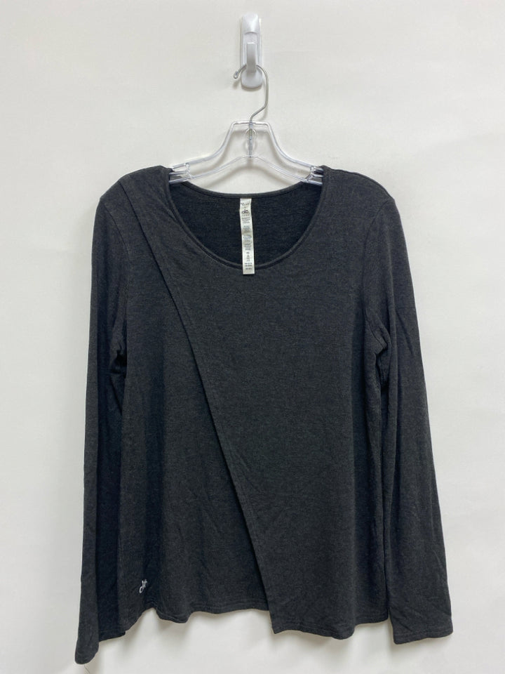 alo Size L Dark Gray Athletic Top