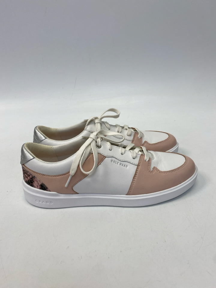 Cole Haan  Size 8.5 Coral White Lace-up Sneakers