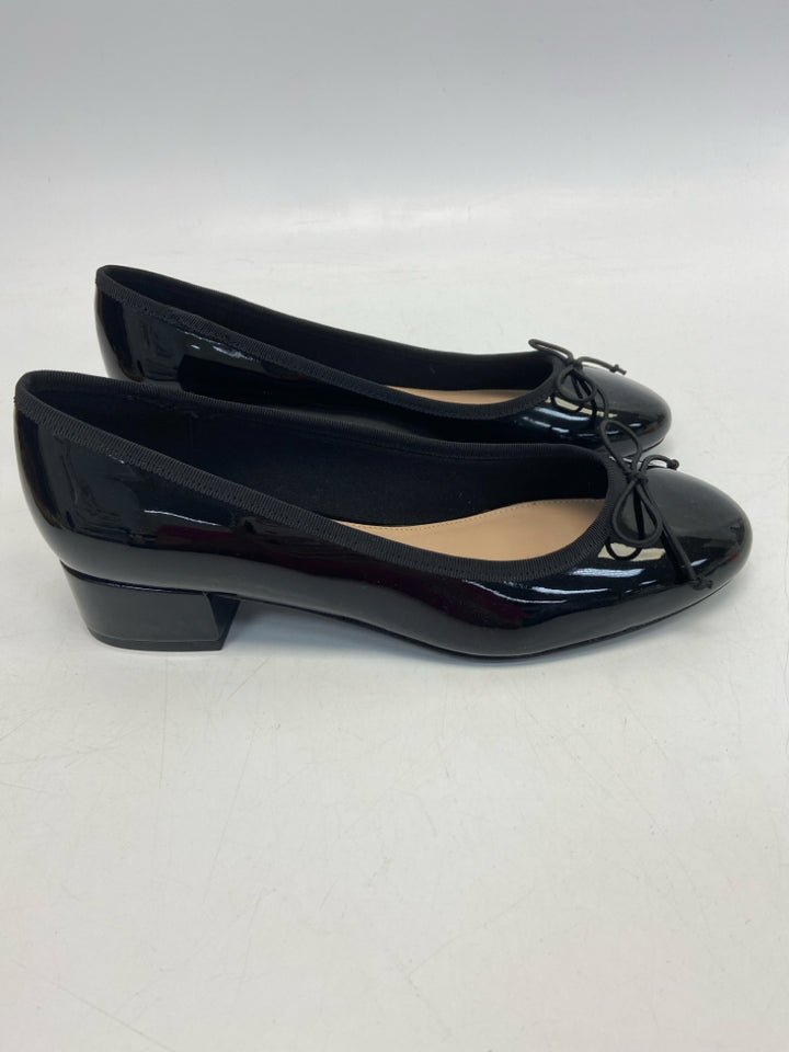 NWOT  Hotter Size 6 Black Bow(s) Patent Heels   (US Size 8)