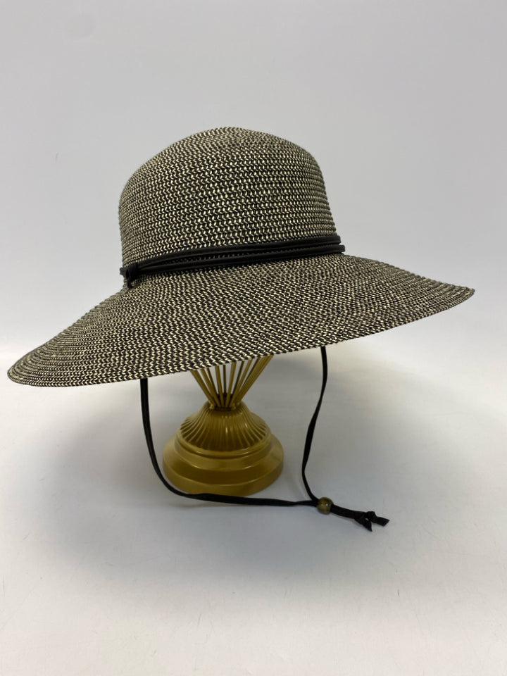 NWT Cream/Brown Straw Hat